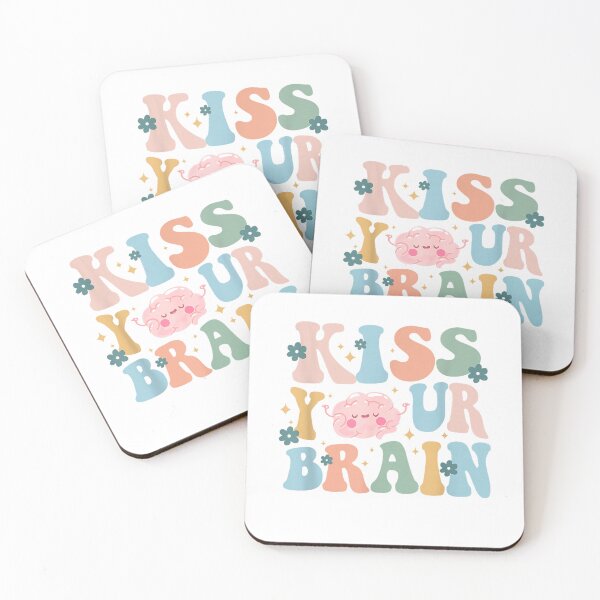 Item preview, Kiss Your Brain Teacher Inspire Educate Groovy Retro Vintage T-Shirt designed and sold by KTY-NUSS.