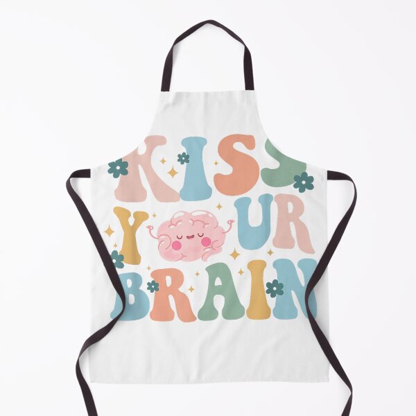 Item preview, Kiss Your Brain Teacher Inspire Educate Groovy Retro Vintage T-Shirt designed and sold by KTY-NUSS.