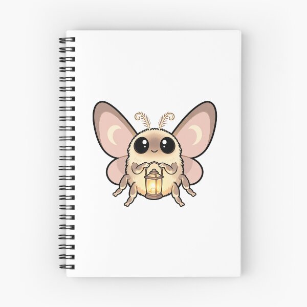 Item preview, Cute Fuzzy Moth Holding A Tiny Lantern designed and sold by The Mellonaire.