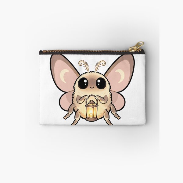 Item preview, Cute Fuzzy Moth Holding A Tiny Lantern designed and sold by The Mellonaire.