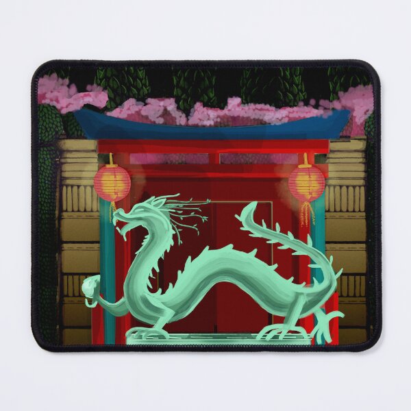 Item preview, Jade Dragon Chinese Red Gate designed and sold by Donnahuntriss.
