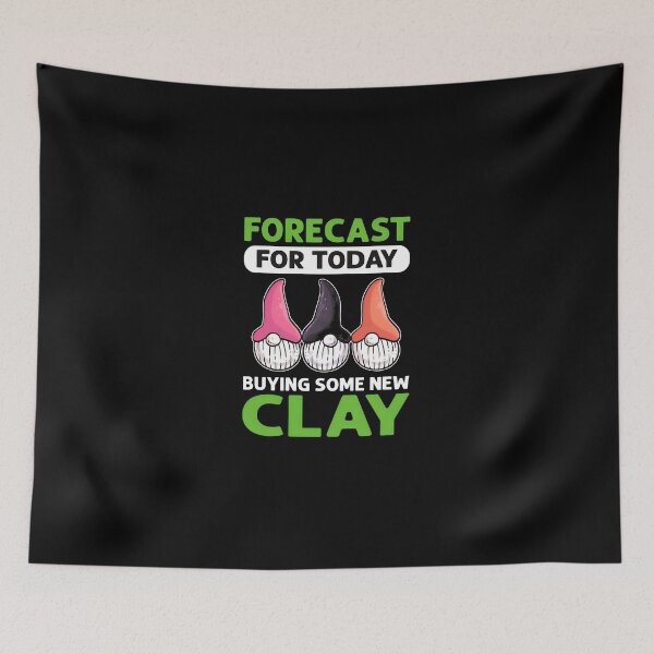 Item preview, Gnome Clay Forecast Funny Gnome Pottery Lover Art designed and sold by keelinzeoppel.