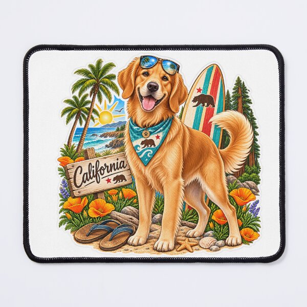 Item preview, California Golden Dog designed and sold by Whimspired By Paxx.