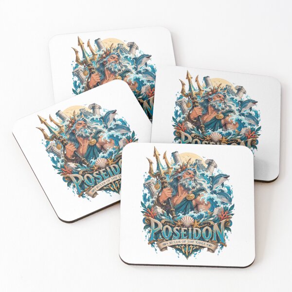 Item preview, Poseidon, Lord of the Tides and Dolphins designed and sold by MarlicShop.