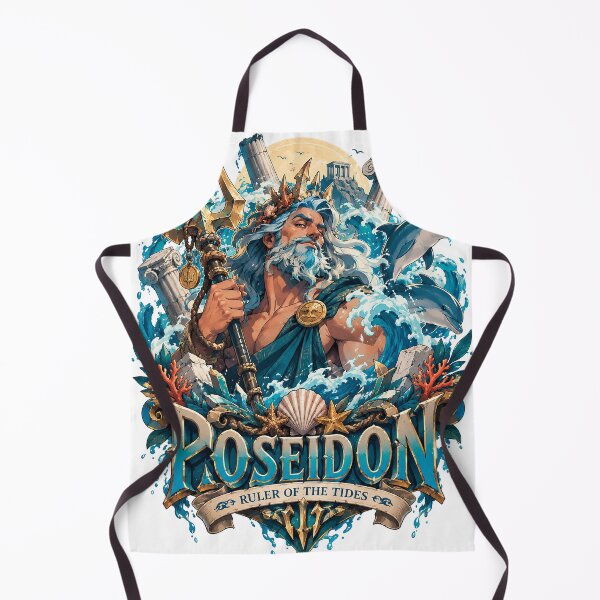 Item preview, Poseidon, Lord of the Tides and Dolphins designed and sold by MarlicShop.