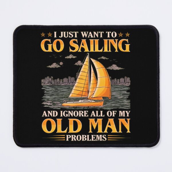 Item preview, Go Sailing Ignore Problems Sailboat Nautical Retro Art designed and sold by buliktikiniry.