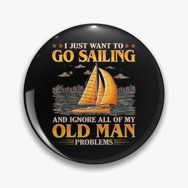 Item preview, Go Sailing Ignore Problems Sailboat Nautical Retro Art designed and sold by buliktikiniry.
