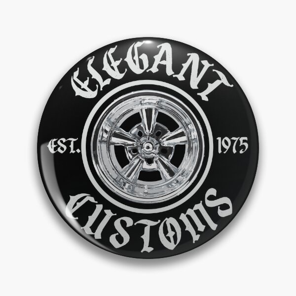 Item preview, Elegant Customs Logo with text - Lowrider, Kustom, Hot Rod, Muscle Car designed and sold by Elegant Customs.
