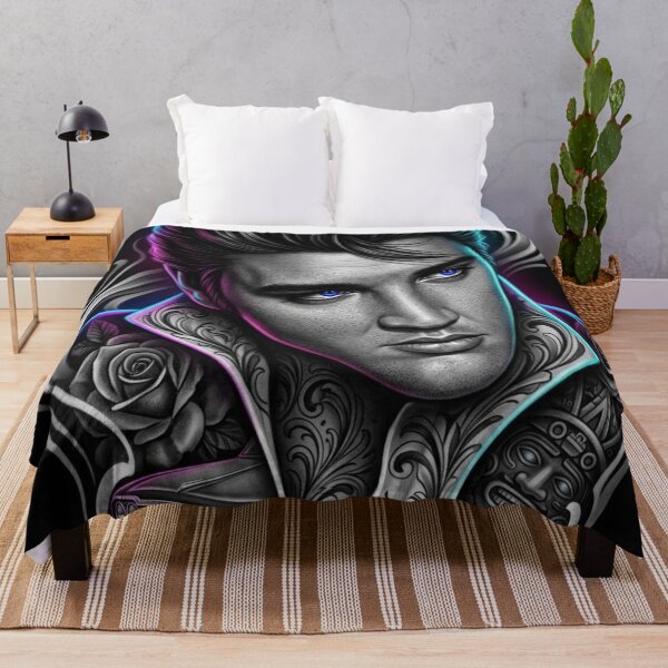 Item preview, Elvis Presley with Neon Accents designed and sold by kiwiartyfarty.