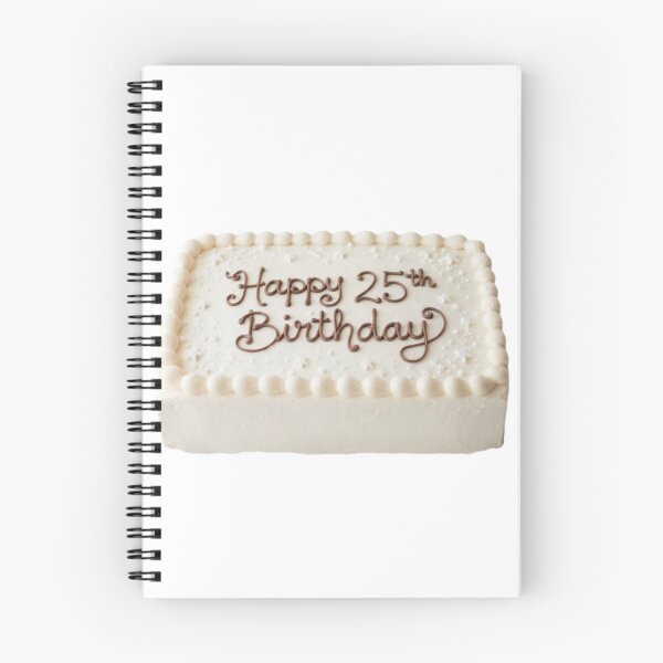Item preview, Happy 25th birthday 25 cute adorable cake party vanilla white kawaii designed and sold by CheeseBlueprint.