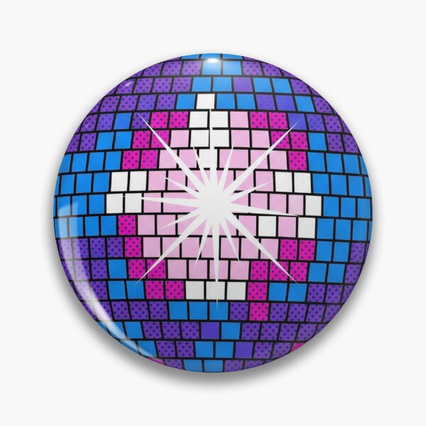 Item preview, Retro Pop Art Geometric Mirrored Disco Sphere Graphic designed and sold by Terry Bain.