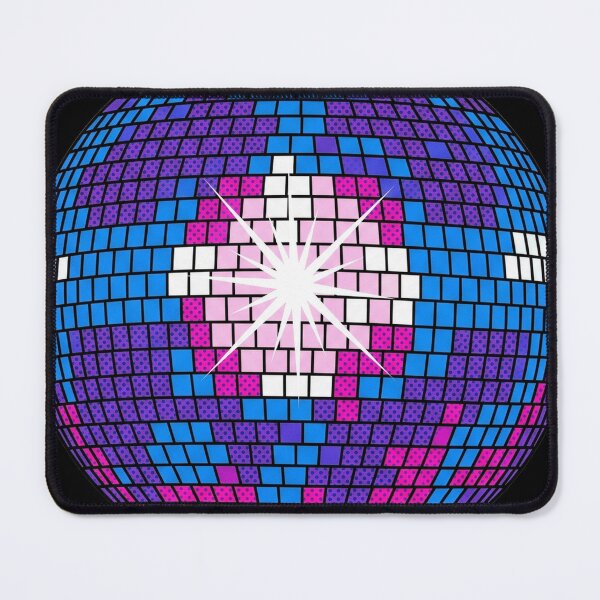 Item preview, Retro Pop Art Geometric Mirrored Disco Sphere Graphic designed and sold by Terry Bain.
