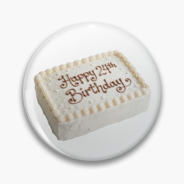 Item preview, Happy 24th birthday 24 cute adorable cake party vanilla white kawaii designed and sold by CheeseBlueprint.
