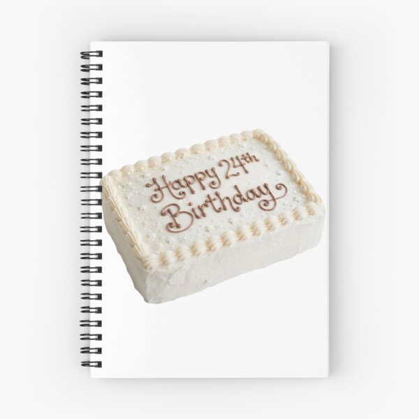 Item preview, Happy 24th birthday 24 cute adorable cake party vanilla white kawaii designed and sold by CheeseBlueprint.