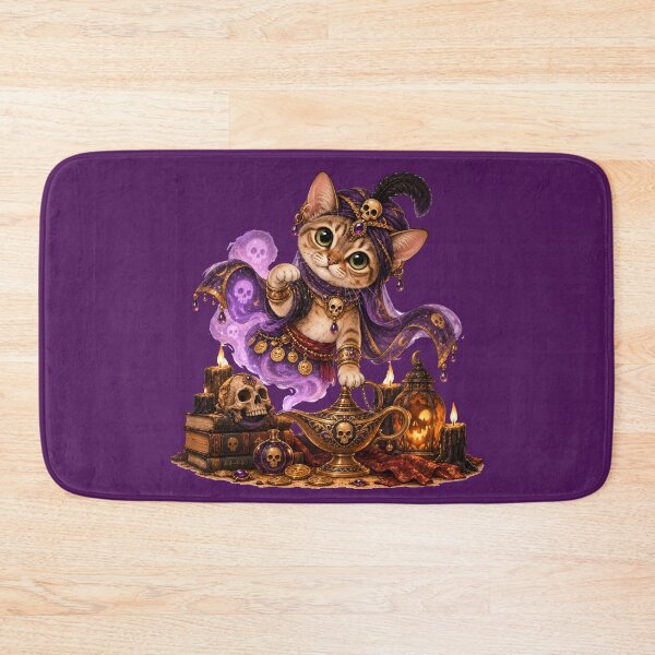 Item preview, Cute Singapore Cat Genie Halloween designed and sold by NoExcusesTraveller .