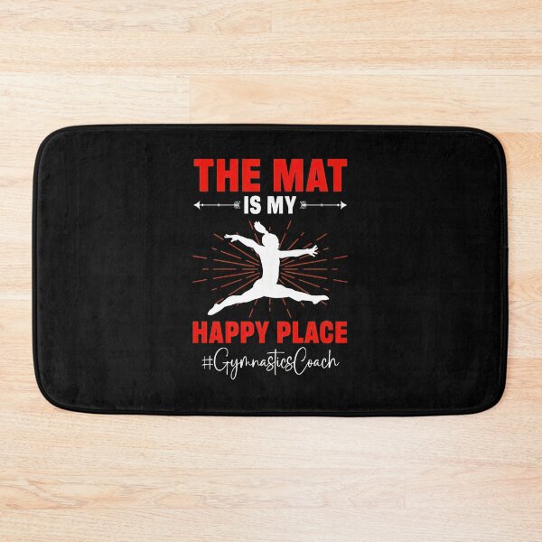 Item preview, Gymnastics Coach The Mat Is My Happy Place Graphic designed and sold by mazormhparri.