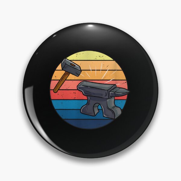Item preview, Hammer Anvil Sunset Retro Art designed and sold by keelinzeoppel.