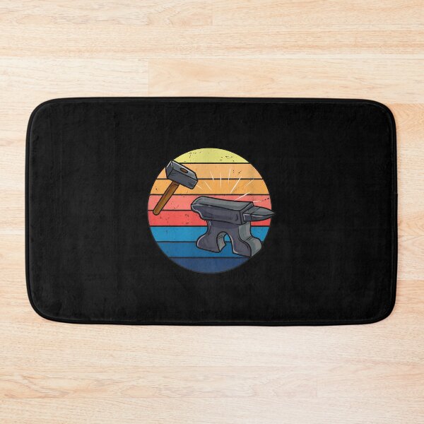 Artikelvorschau, Hammer Amboss Sonnenuntergang Retro-Kunst entworfen und verkauft von keelinzeoppel.