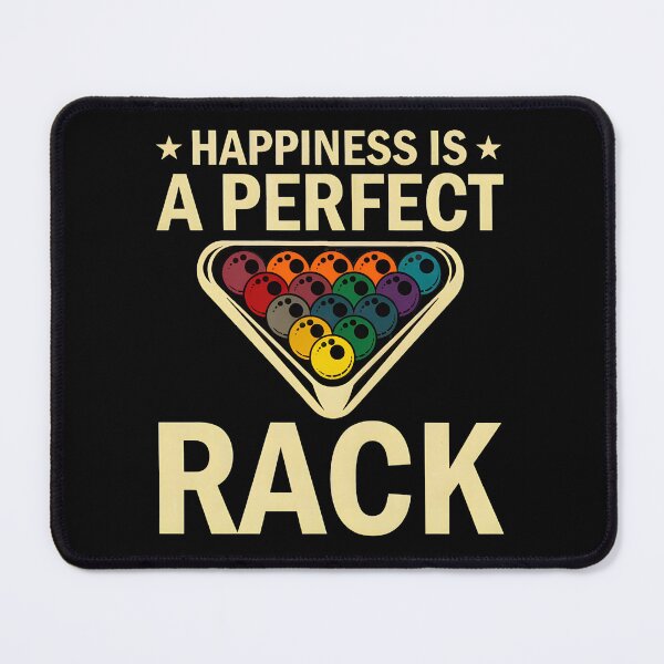 Item preview, Happiness is A Perfect Rack Billiards Humor designed and sold by buliktikiniry.