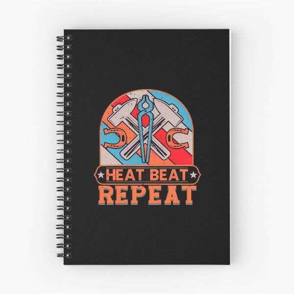 Item preview, Heat Beat Repeat Blacksmithing Retro Art designed and sold by gesickotschabu.