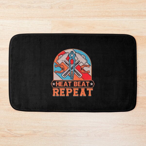 Item preview, Heat Beat Repeat Blacksmithing Retro Art designed and sold by gesickotschabu.