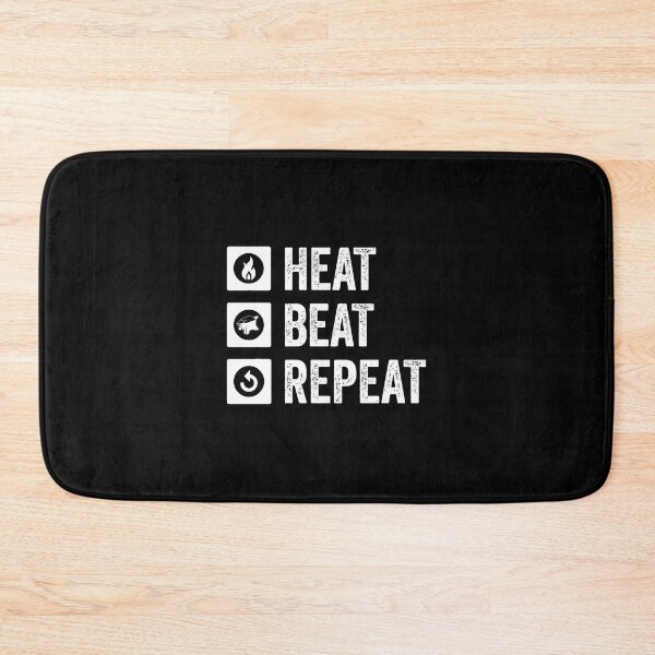 Item preview, Heat Beat Repeat Motivational Icon Design designed and sold by mazormhparri.