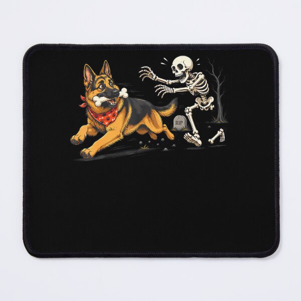 Item preview, German Shepherd Stealing Bone Halloween Dog Design designed and sold by jerrimisty889.