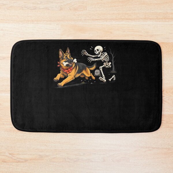 Item preview, German Shepherd Stealing Bone Halloween Dog Design designed and sold by jerrimisty889.