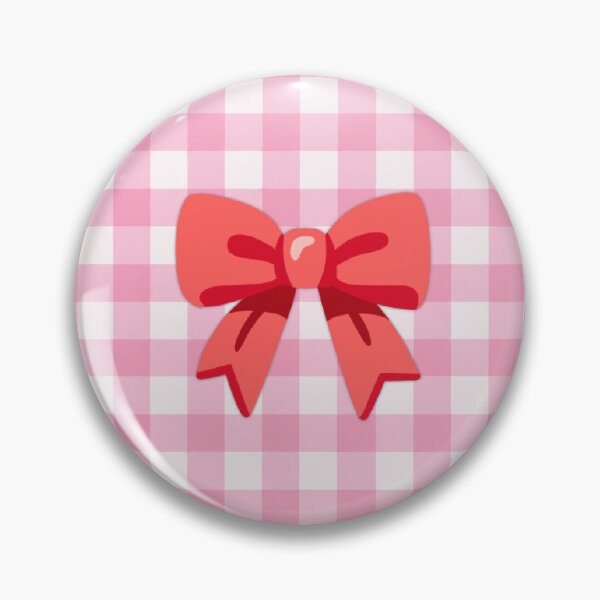 Item preview, Cute Red Bow on Pink Gingham — Sweet Coquette Pattern designed and sold by Checkered Co.
