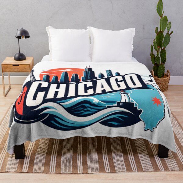 Item preview, Chicago Music Blues Great Lakes City Skyline Badge designed and sold by RDproject.