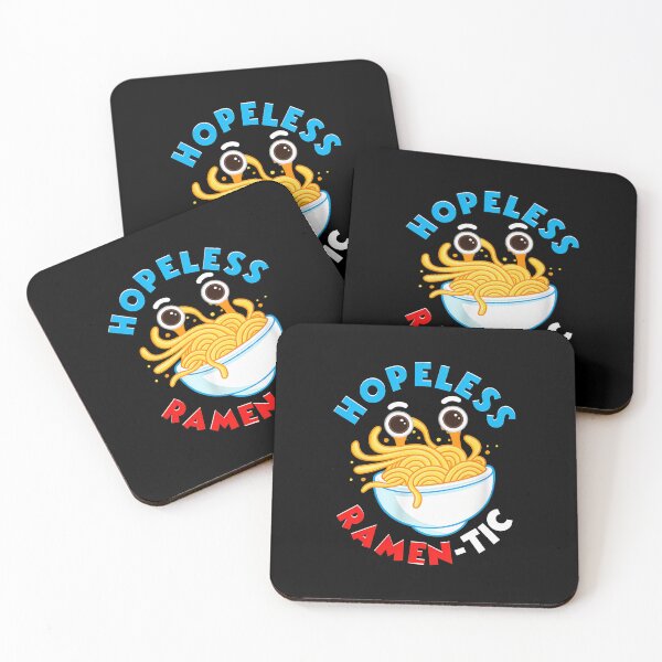 Item preview, Hopeless Ramen-tic Cute Noodle Character Bowl Food Pun designed and sold by buliktikiniry.
