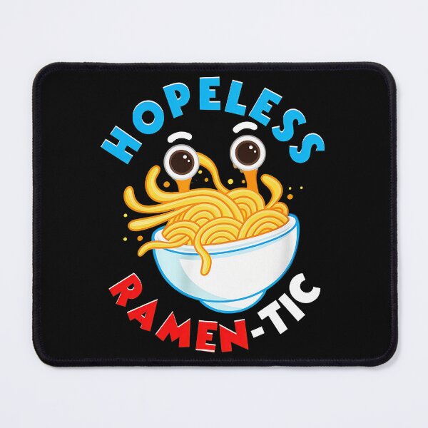 Item preview, Hopeless Ramen-tic Cute Noodle Character Bowl Food Pun designed and sold by buliktikiniry.