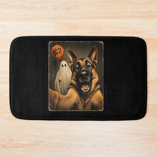 Item preview, German Shepherd Halloween Ghost Selfie Boo Design designed and sold by jerrimisty889.