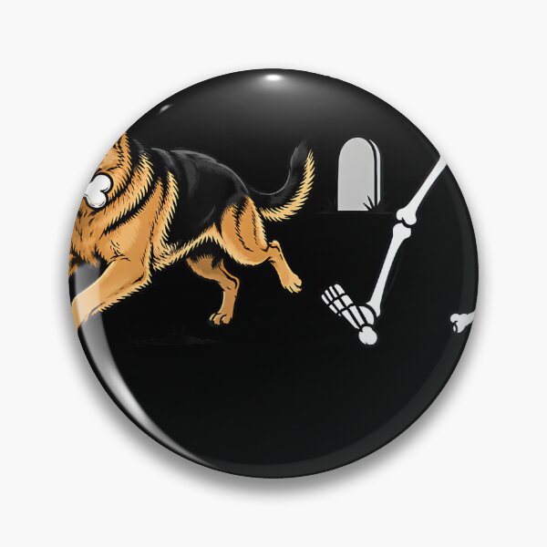 Item preview, German Shepherd Stealing Bone Halloween Dog Design designed and sold by cruddenstroud23.