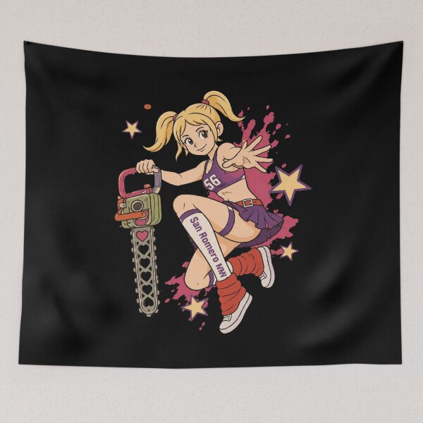 Item preview, Lollipop Chainsaw Retro Zombie Hunter Horror Comedy designed and sold by AmayaSingleton.