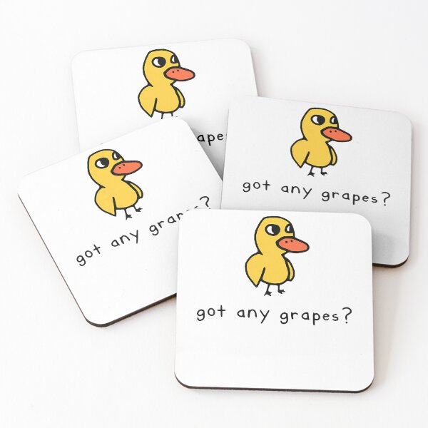 Item preview, Got Any Cute Grapes Yellow Duck Bird Meme designed and sold by Strow--bary.