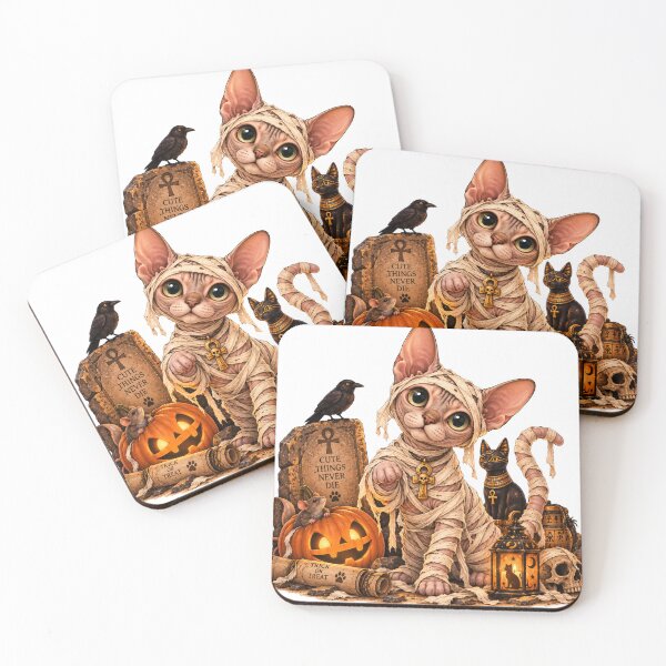 Item preview, Cute Sphynx Cat Mummy Halloween designed and sold by NoExcusesTraveller .