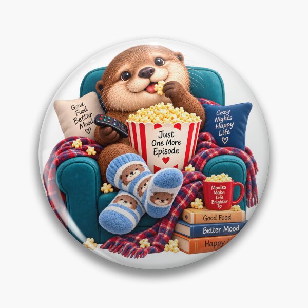 Item preview, Just One More Episode Cute Otter designed and sold by TinyWeird.