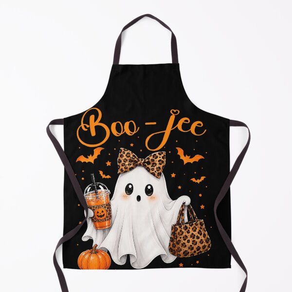 Item preview, Halloween Boo Ghost Pumpkin Coffee Leopard Design designed and sold by cruddenstroud23.