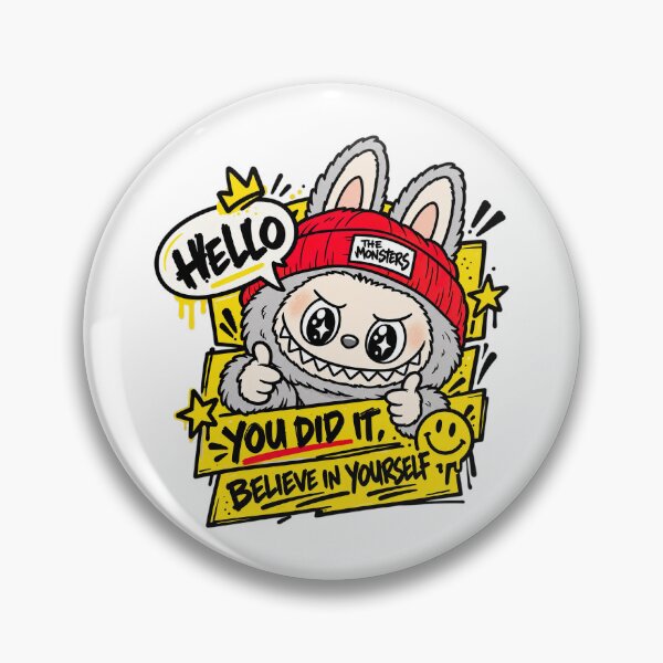 Item preview, Labubu - THE MONSTER, Believe In Yourself Cute Labubu Monster Motivational designed and sold by graphic-genie.