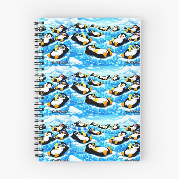 Item preview, Chill Penguins Paradise – Relaxing Ice Cube Cartoon designed and sold by The Art Queen Of Michigan .