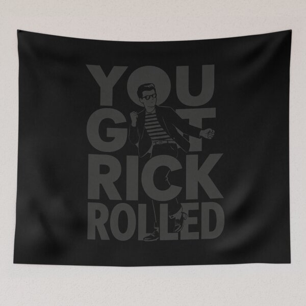 Item preview, You Got Rick Rolled Vintage Prank Gifts Prankster Gift designed and sold by AmayaSingleton.