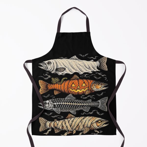 Item preview, Halloween Trout Fish Ghost Pumpkin Skeleton Mummy Design designed and sold by cruddenstroud23.