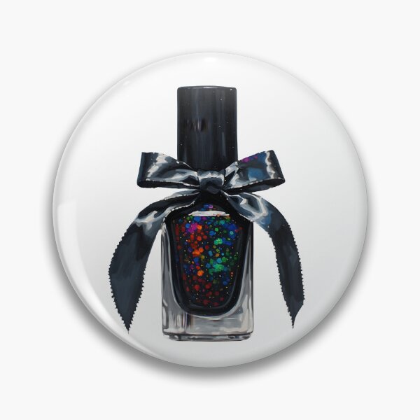 Item preview, Galaxy Glitter Nail Polish with Black Bow Oil Painting designed and sold by Sweetchaos73.