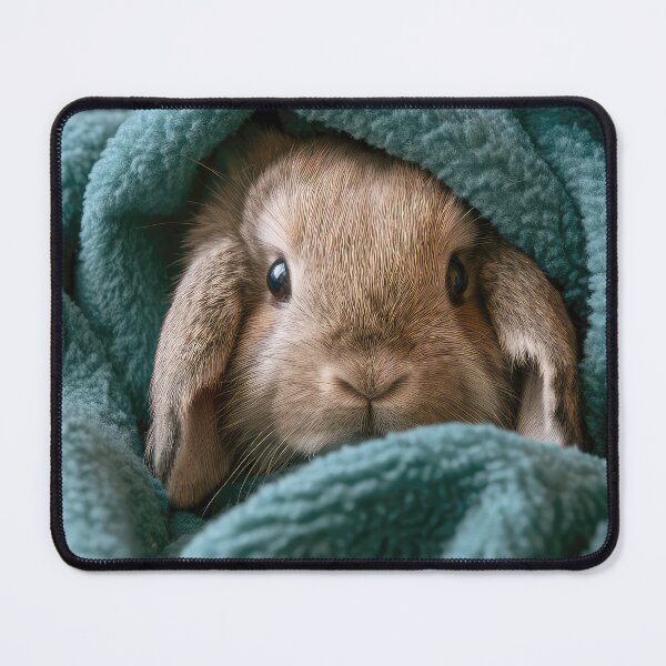 Item preview, Mini Lop Rabbit in Blanket 01 designed and sold by Elisabeth Lucas.