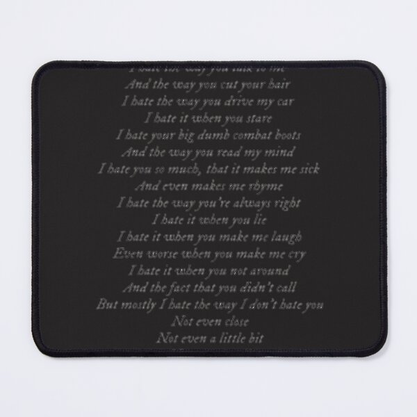 Item preview, My List Of Dislikes Romantic Poetry Aesthetic Minimalist Witty Sarcastic Quote | ⭐⭐⭐⭐⭐ designed and sold by ahmedkamel4002.