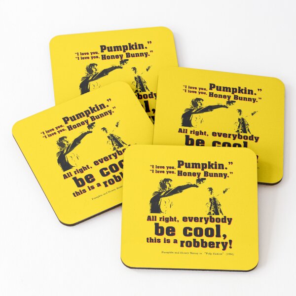 Item preview, Pulp Fiction Movie Quote: Pumpkin & Honey Bunny designed and sold by Hostilius.