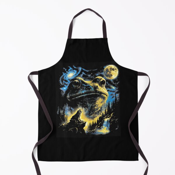 Item preview, Retro Frog Howling Moon designed and sold by Eat-Apples.