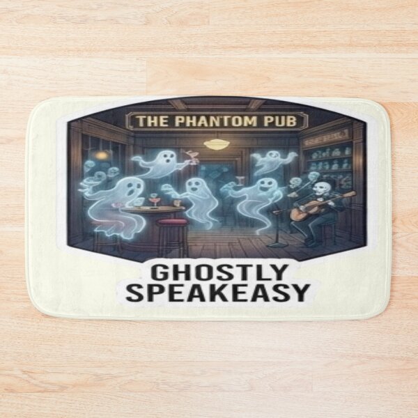 Item preview, The Phantom Pub Ghostly Speakeasy Funny Halloween Beer designed and sold by FABIOLA1970.