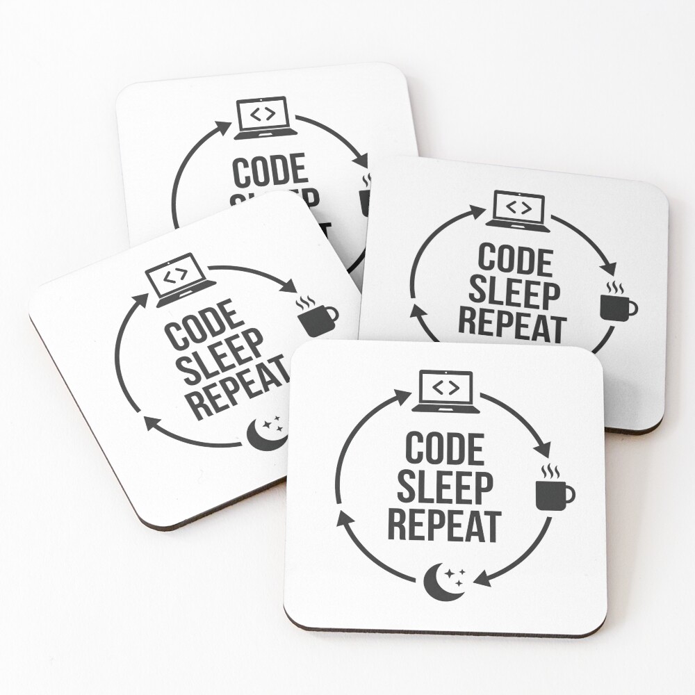 Item preview, Coasters (Set of 4) designed and sold by Brain-Fog-Lab.